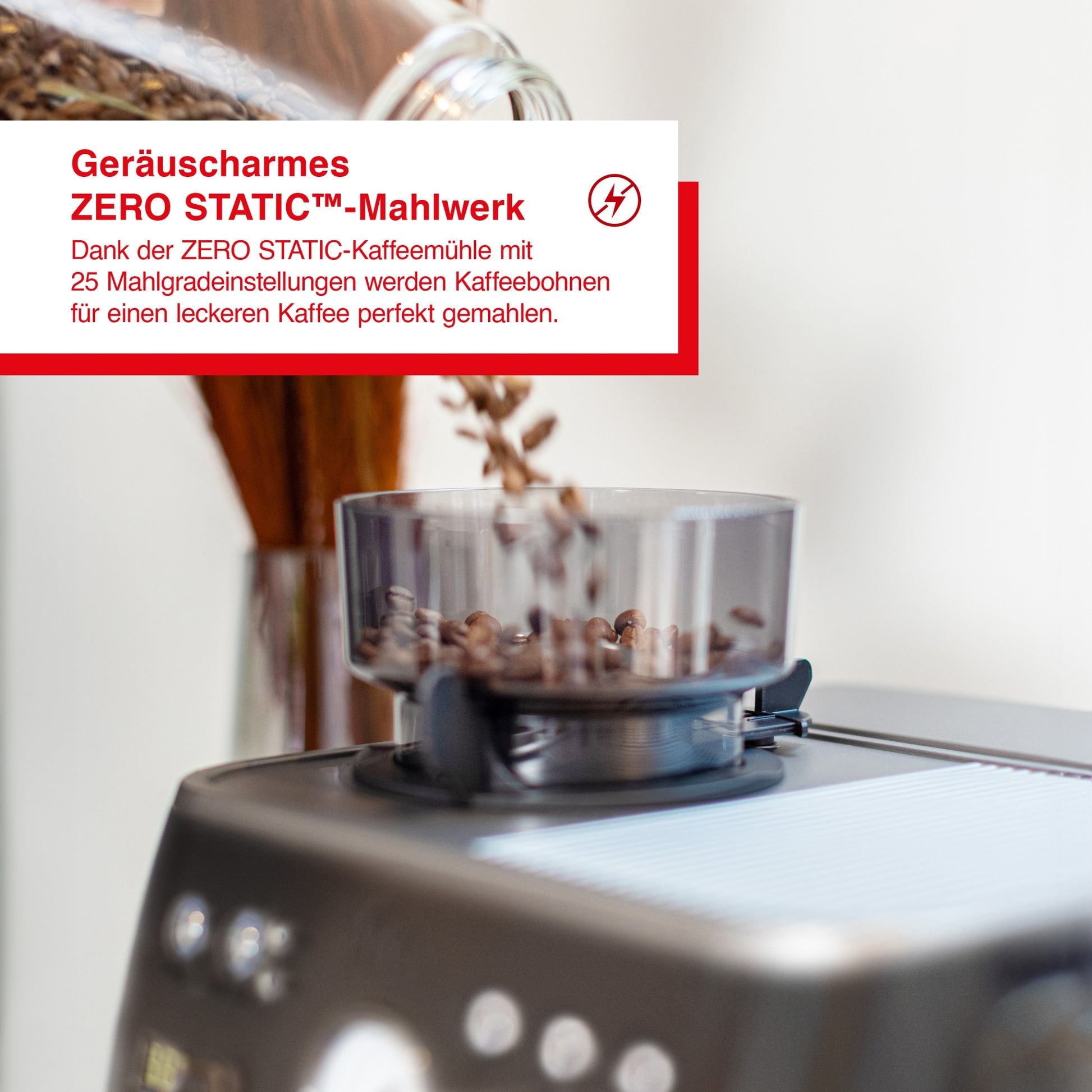 Solis Grind & Infuse Perfetta Espressomaschine Schwarz mit ZERO STATIC™ Kaffeemühle und 25 Mahlgradeinstellungen