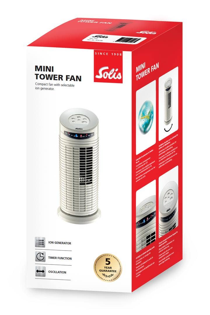 Solis Tower Fan Blanc