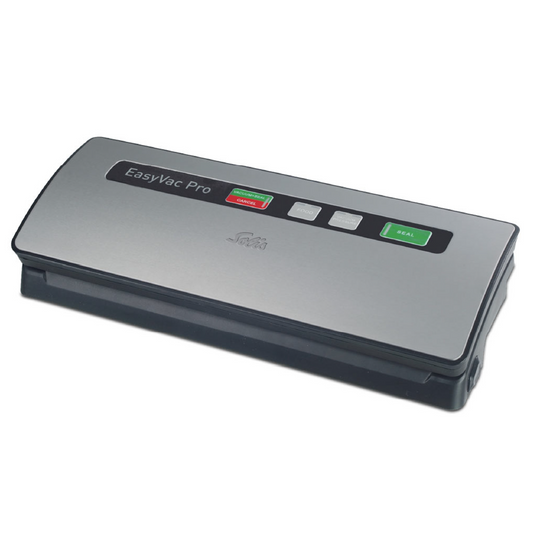 Solis EasyVac Pro Silber Vakuumierer mit Bedienfeld und elegantem Metallgehäuse