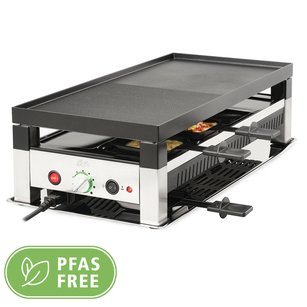 Solis Raclette Solis Raclette & Pizza Grill for 8 - 791 -Raclette Grill - Tischgrill ...